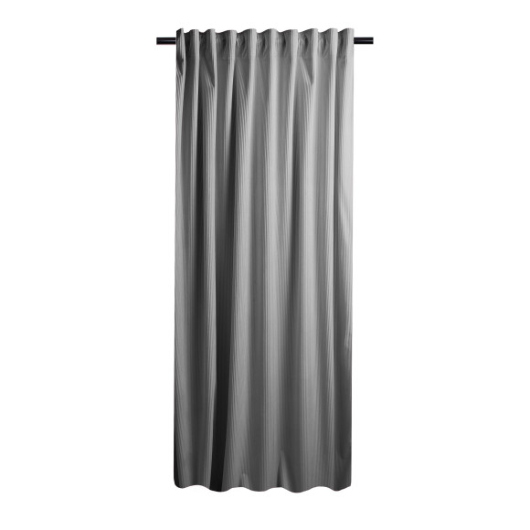 Zasłona z taśmą CASUAL CHIC 140x270 szar